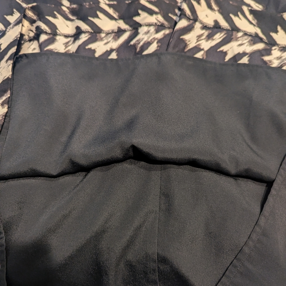 J. CREW Houndstooth 100% Silk Dress Size 6 Black/White - Picture 7 of 11